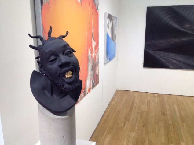 Jeffs Muhs' bust of ODB  at features an exact replica of the rapper's gold leaf grill. (Photo: Briana McGurran)