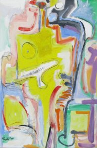 Kendal Hanna, Woman, 2001, oil on canvas, 36 x 24 inches. Courtesy Popopstudios International Center for the Visual Arts, Nassau