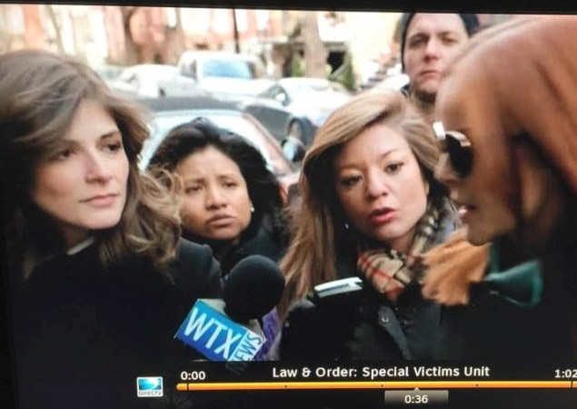 Asking the tough questions: Drew Grant on SVU. (NBC)