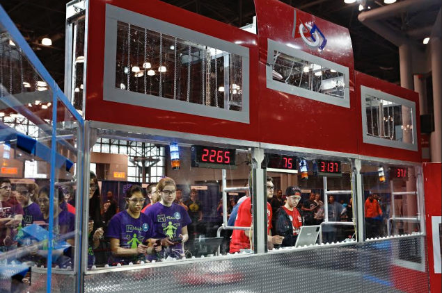 Ms. Dyson thinks her team's robot could win this year's competition. (Photo: Adriana Groisman/US FIRST)
