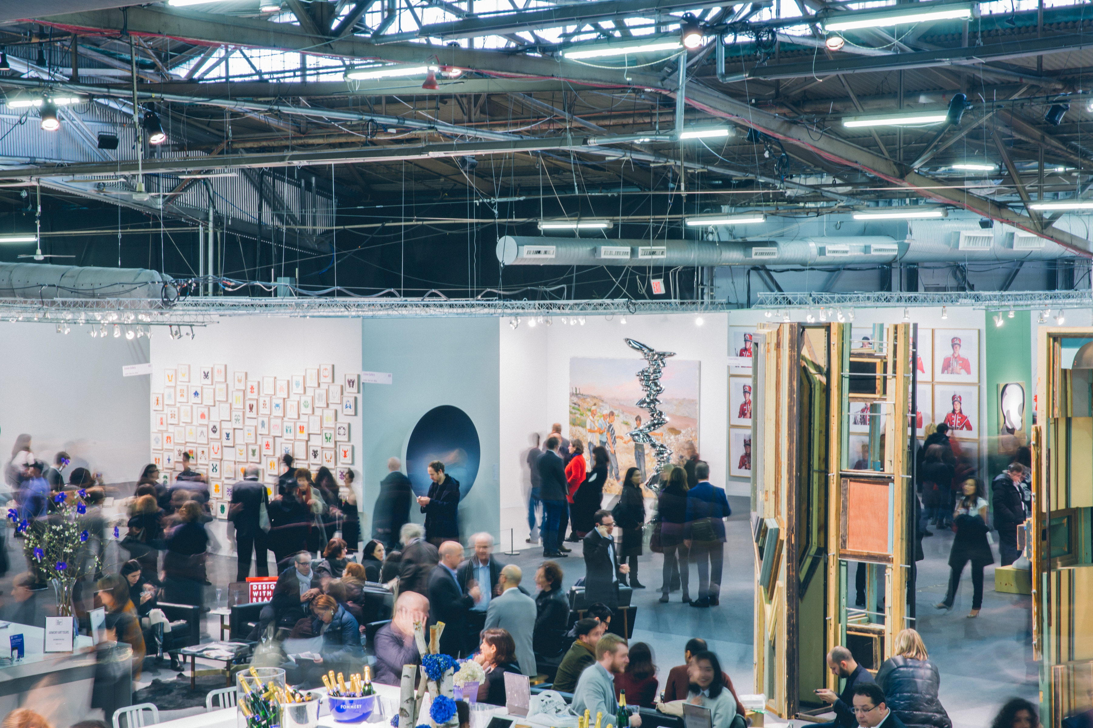 The Armory Show had hundreds of exhibitors. We couldn't find a single one that had sold art with Bitcoin, or even considered it. (Photo: Roberto Chamorro)