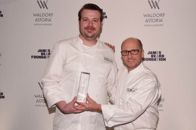Chef David Posey and Waldorf Astoria Master Chef Heinz Beck