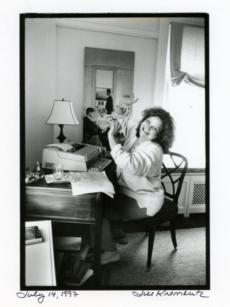 Wendy Wasserstein photographed by Jill Krementz in New York City on July 14, 1997.