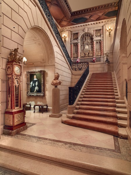 The grand staircase to the second floor of the Frick. (Courtesy The Frick Collection)