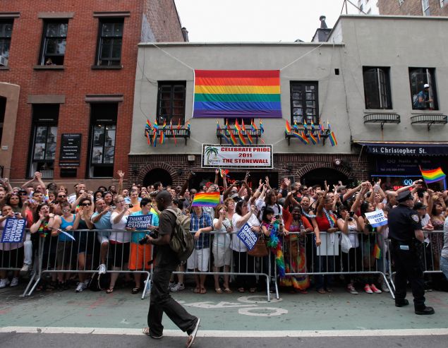 The Supreme Court same-sex marriage ruling, and other milestones for the LGBT community, were reflected in Facebook's coming out statistics for the past year. (Photo: Jemal Countess/Getty Images)