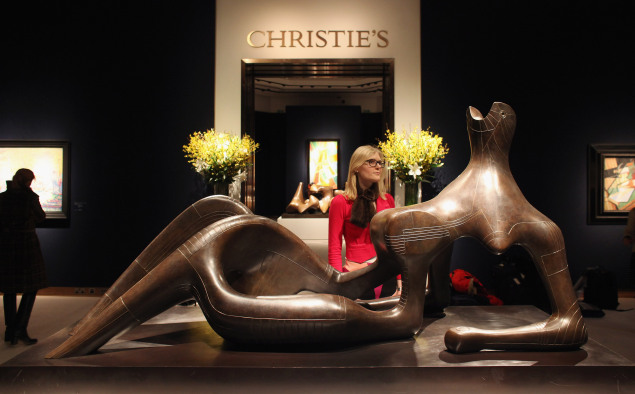 Christie's in London. (Courtesy Getty Images)
