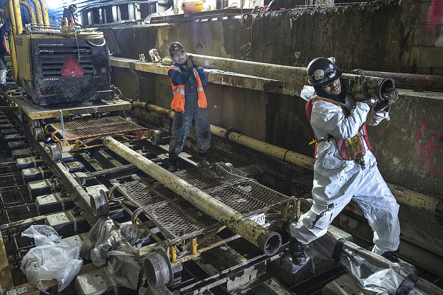 MTA Employees at work constructing the Second Avenue station at 63rd street (MTA/Patrick J. Cashin)