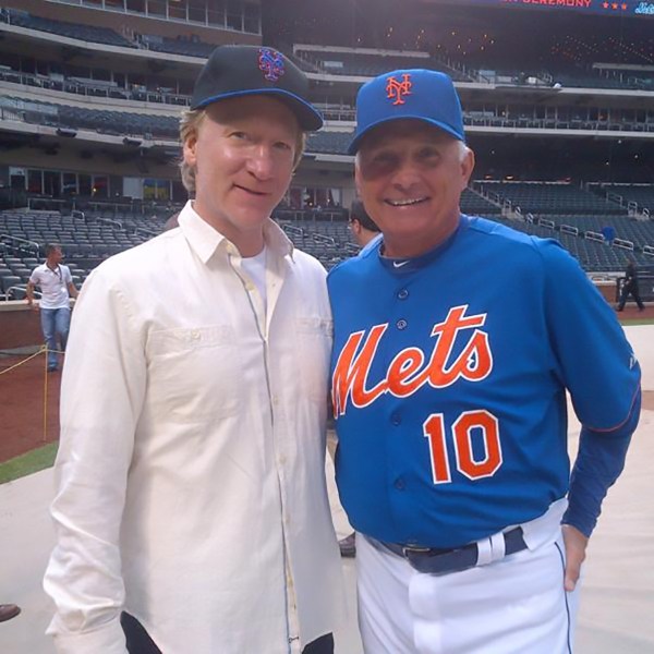 Mets' part-owner Bill Maher with manager Terry Collins (Getty Images).