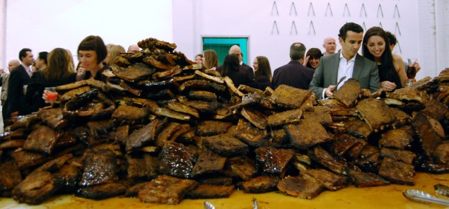 A 2009 Performa dinner at the Dia building.