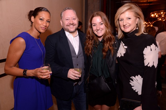 Donna Ruko, Dermot McCormack, Christina Huffington and Arianna Huffington celebrate the film's premiere. (Photo: Getty)