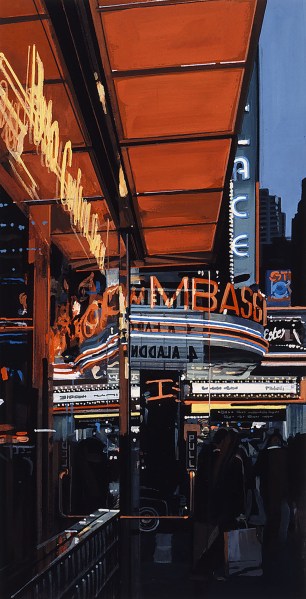 Study XIII, Theater, 1997). © Richard Estes, courtesy Marlborough Gallery, New York)
