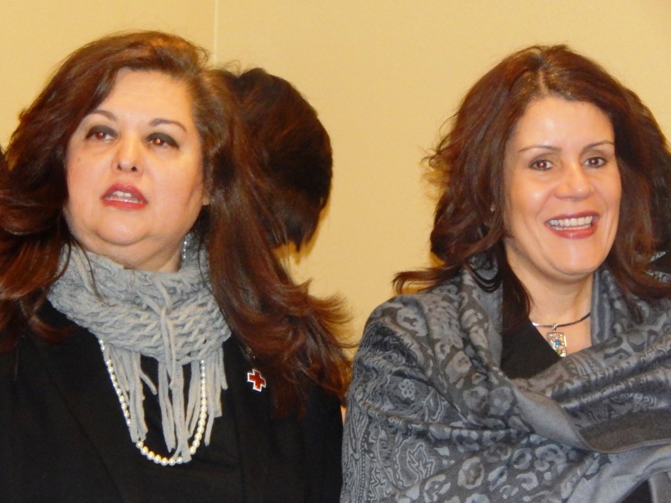 Assemblywoman Annette Quijano (D-20), left, and Perth Amboy Mayor Wilda Diaz.