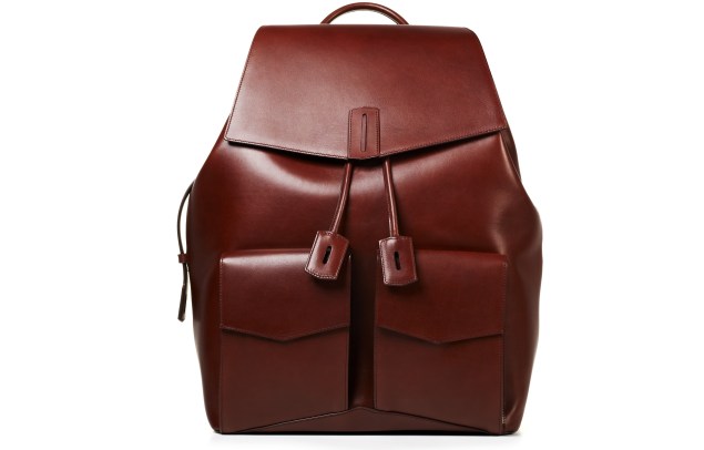 Ravi backpack in Rust Waxy Calf, $3,500.