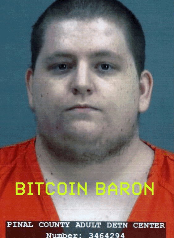 Randall Charles Tucker, who also went by Bitcoin Baron and DevilZ. (GIF: Jack Smith IV/New York Observer)