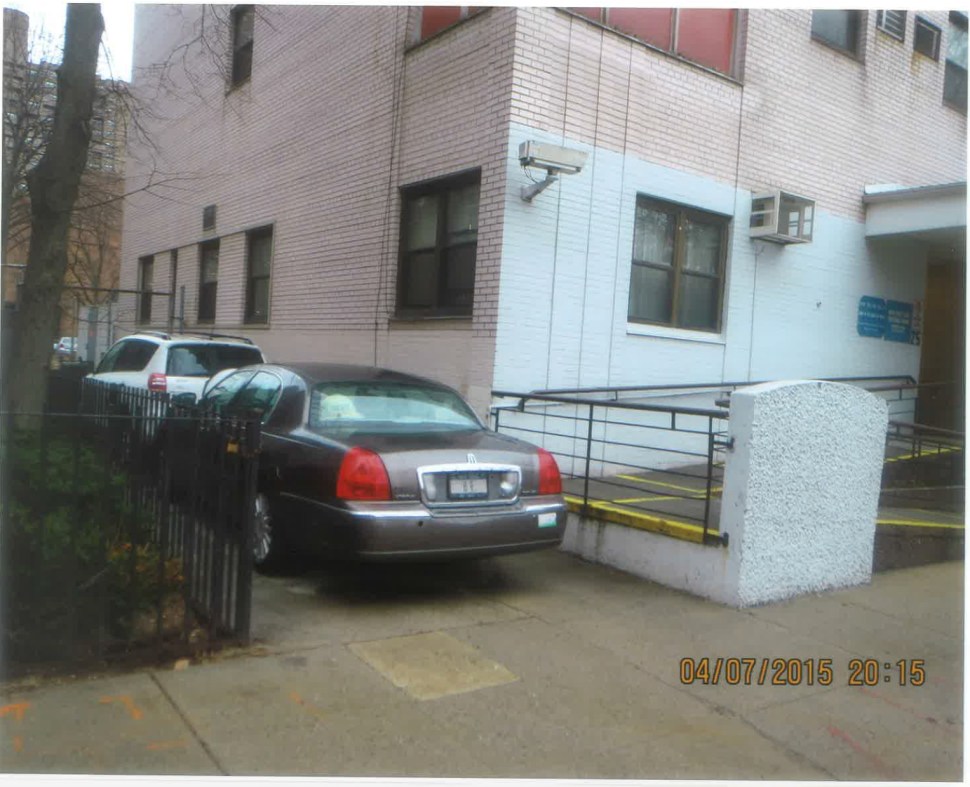 These two cars, parked alongside the Home of Sages, belong to neighborhood shot-caller Harold "Heshy" Jacob. The proposed buyer of Home of Sages, Peter Fine, told the Observer that he was brought into the deal by Jacob.