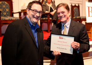 Mr. LoScalzo received an award from the Brooklyn Heights Association for founding Brooklyn Heights Blog.
