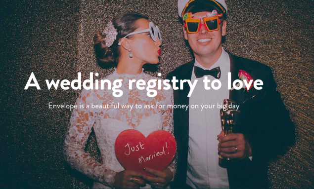 For those who don't need toasters as wedding presents. (Photo: Enveloperegistry.com)