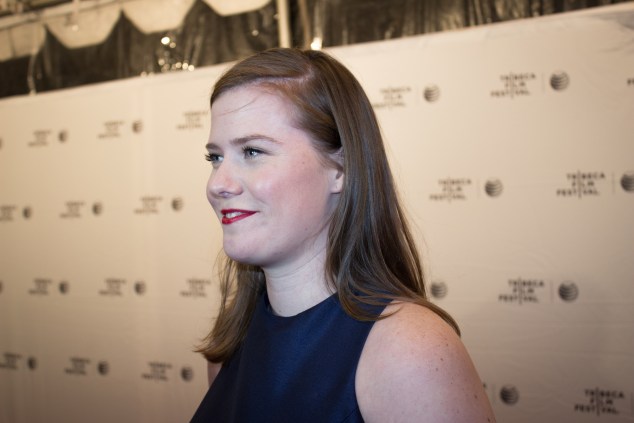 Director Erin Lee Carr at the Tribeca Film Festival premiere of Thought Crimes.  (Photo by Cara Genovese )