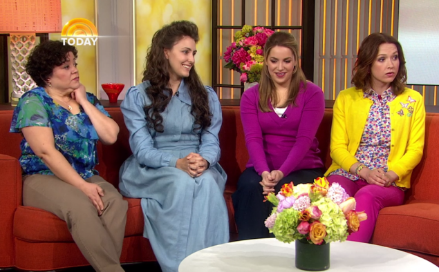 Ms. Adams (second from left) made her TV debut as Gretchen Chalker on Unbreakable Kimmy Schmidt. (Photo: Netflix)