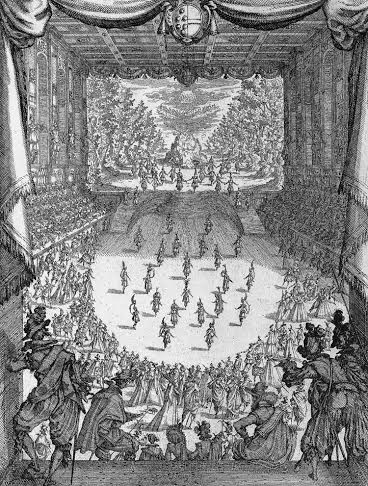 Jacques Callot, Interlude in the Medici Theatre, etching, c. 1617 (Photo courtesy of Performa).