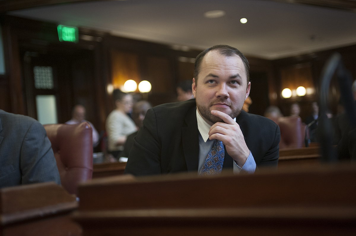 Councilman Corey Johnson, chair of the health committee. (Photo: William Alatriste/New York City Council)
