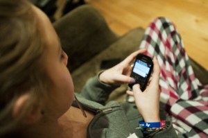 Talkspace allows you to contact your therapist directly via text message. (Photo by Mauricio Handler/Getty Images)