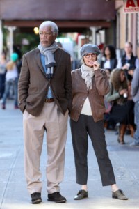 Morgan Freeman is her current co-star. (Angela Weiss/WireImage)