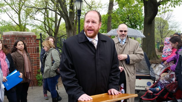 Councilman David Greenfield today. (Photo: Ross Barkan/New York Observer)