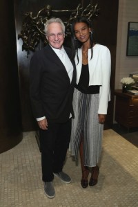 David Yurman and Liya Kebede at last night's in-store shopping event to benefit the Liya Kebede Foundation (Photo: Getty Images) 