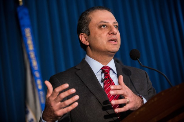 U.S. Attorney Preet Bharara. (Photo: Andrew Burton/Getty Images)