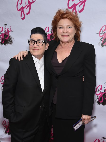 NEW YORK, NY - APRIL 08: (L-R) Actresses Lea DeLaria and Kate Mulgrew attend the "Gigi" Broadway Opening Night at Neil Simon Theatre on April 8, 2015 in New York City. (Photo by Dimitrios Kambouris/Getty Images)