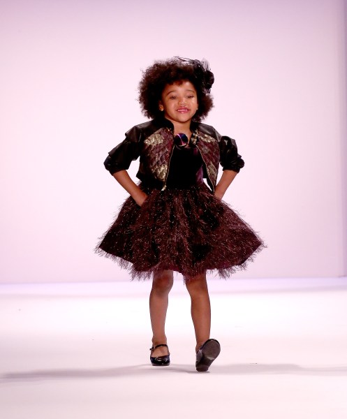Stylish tots walked the runway, too. (Photo: Getty)