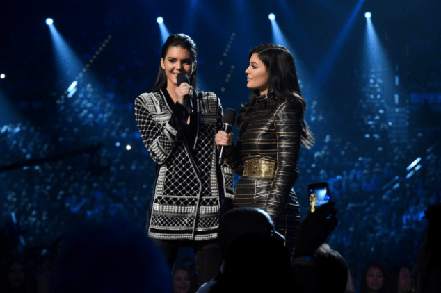 Ms. Jenner wore a look from the new collection. (Photo by Larry Busacca/BMA2015/Getty Images for dcp)