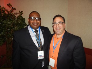 Irvington Mayor Tony Vauss, left, and Rider University's Rebovich Institute for NJ Politics Director Ben Dworkin.