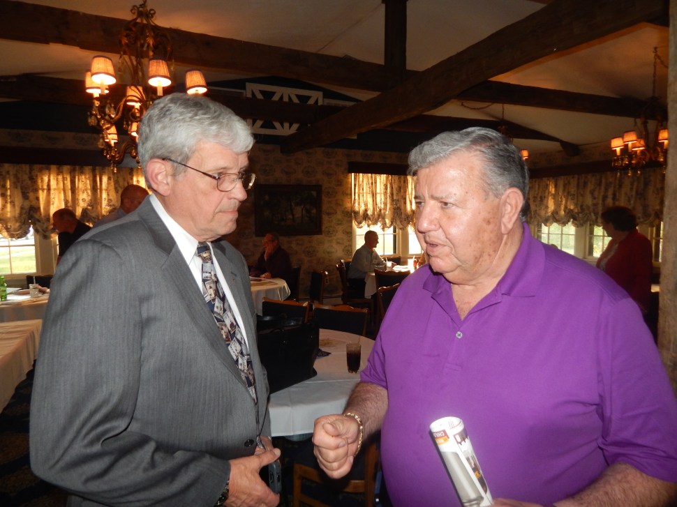 Dick Kamin, left, and Senator Tony Bucco (D-25).