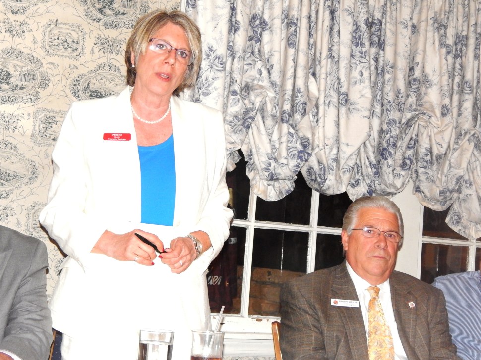 Scapicchio, right, with running mate Smith.