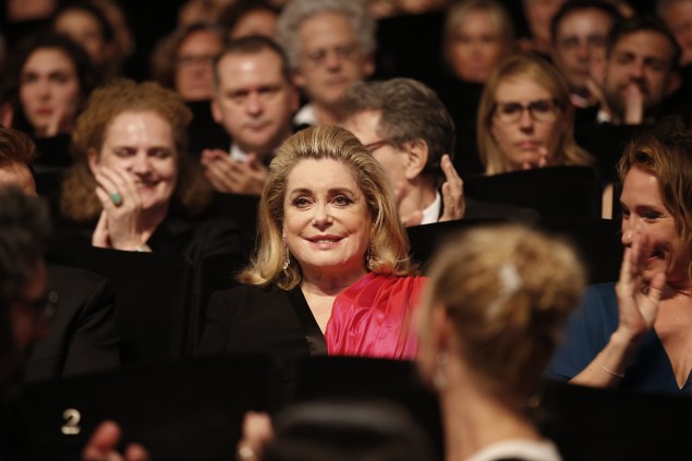 French actress Catherine Deneuve attends the opening ceremony of the Cannes Film Festival in southeastern France. (Photo: Getty Images)