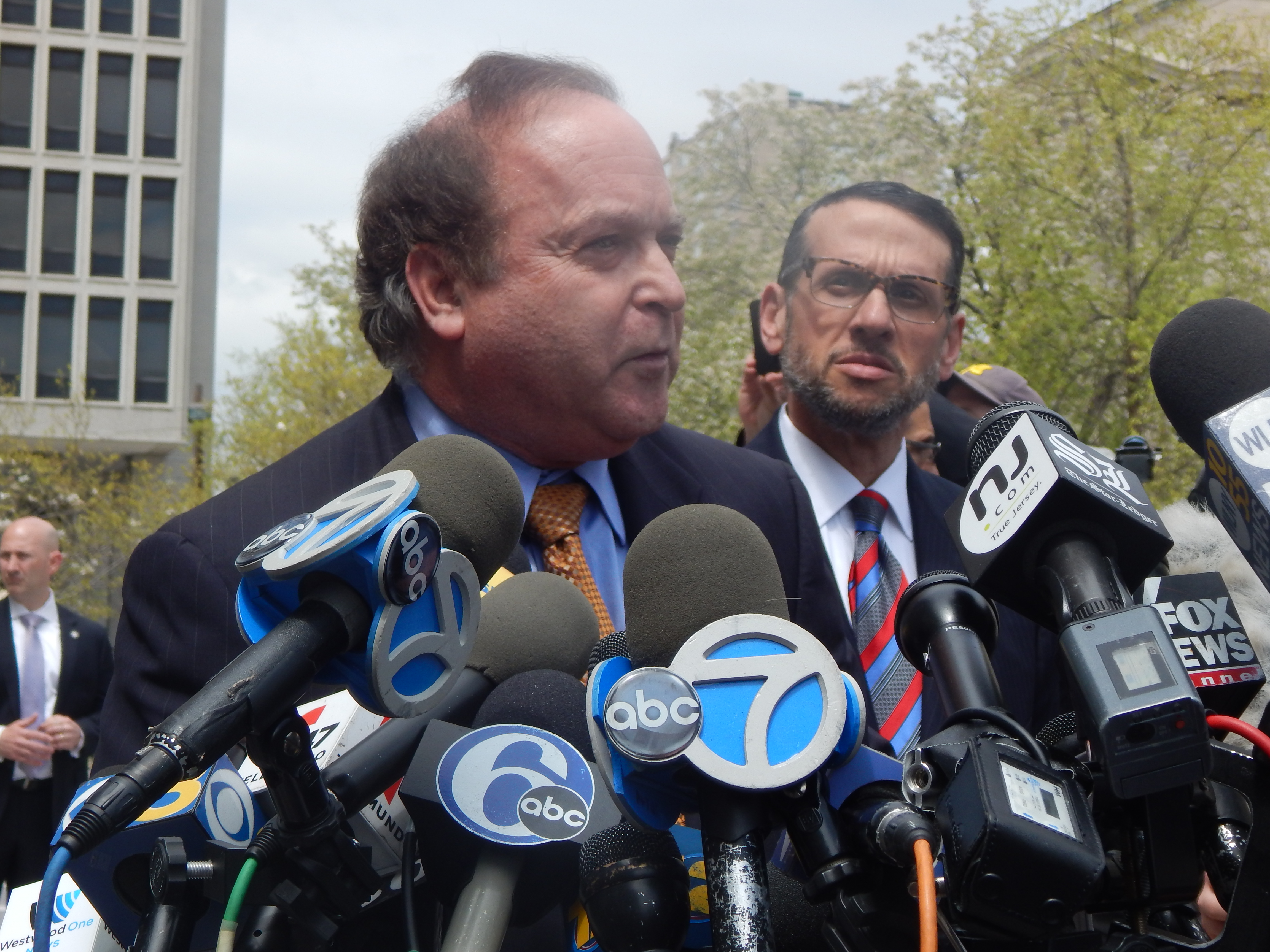 Wildstein and his attorney appear in federal court on Friday.