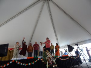 Sacco at Saturday's "Taste of India" event/