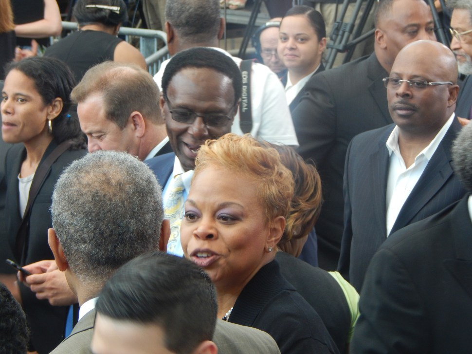 Camden Mayor Dana Red and Assemblyman Whip Wilson.