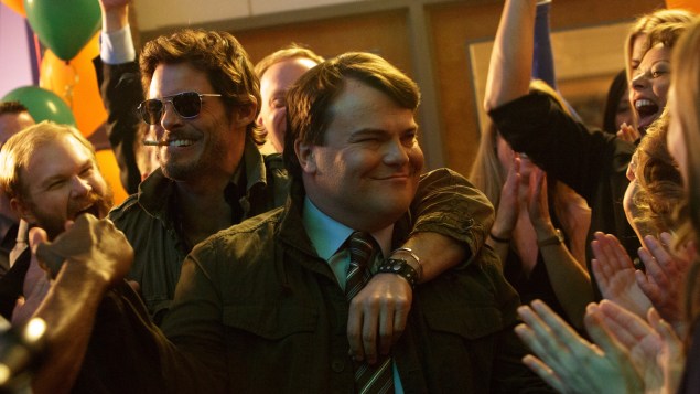 James Marsden, left, and Jack Black in The D Train.