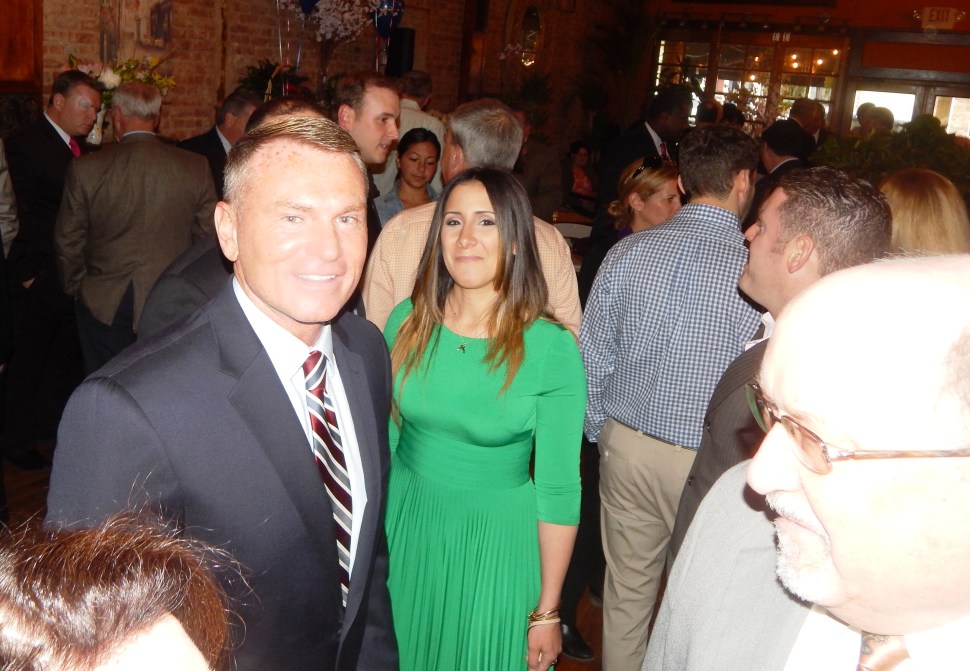 Durkin entertains at his crowded function tonight.