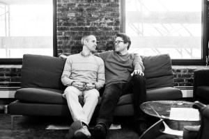 Gimlet Media co-founders Alex Blumberg (left) and Matthew Lieber (right). Photo by Emily Assiran/New York Observer