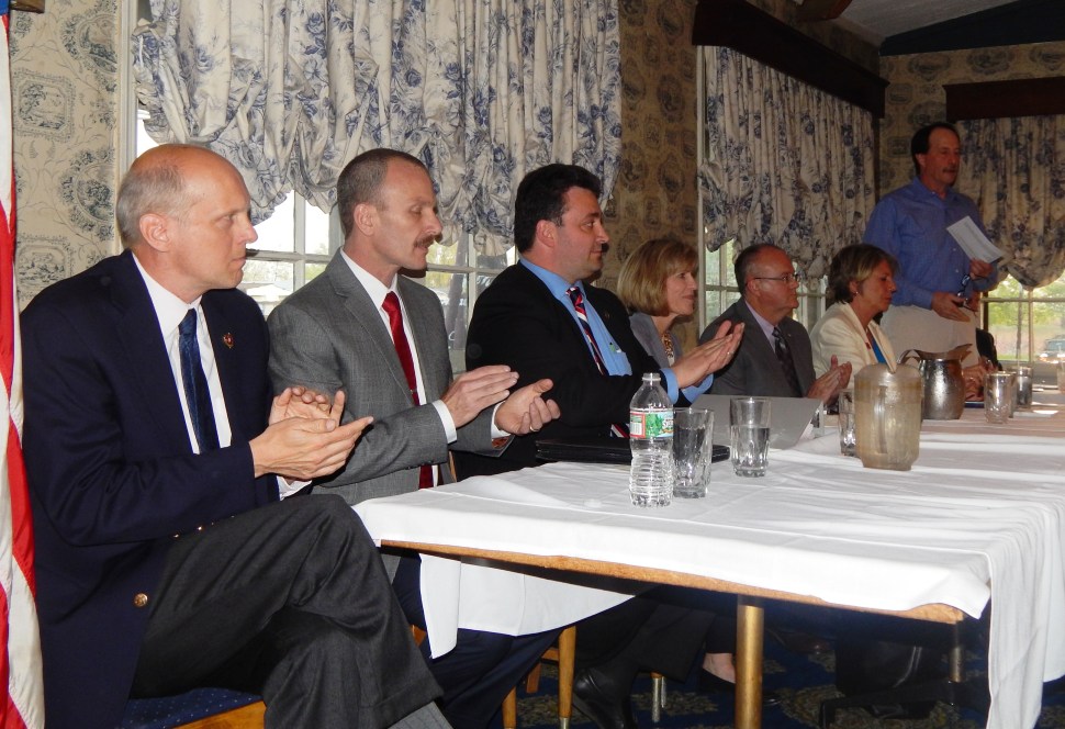 From left; Kruckus, Tedesco, Cesaro, Myers, Mulligan, and Smith.