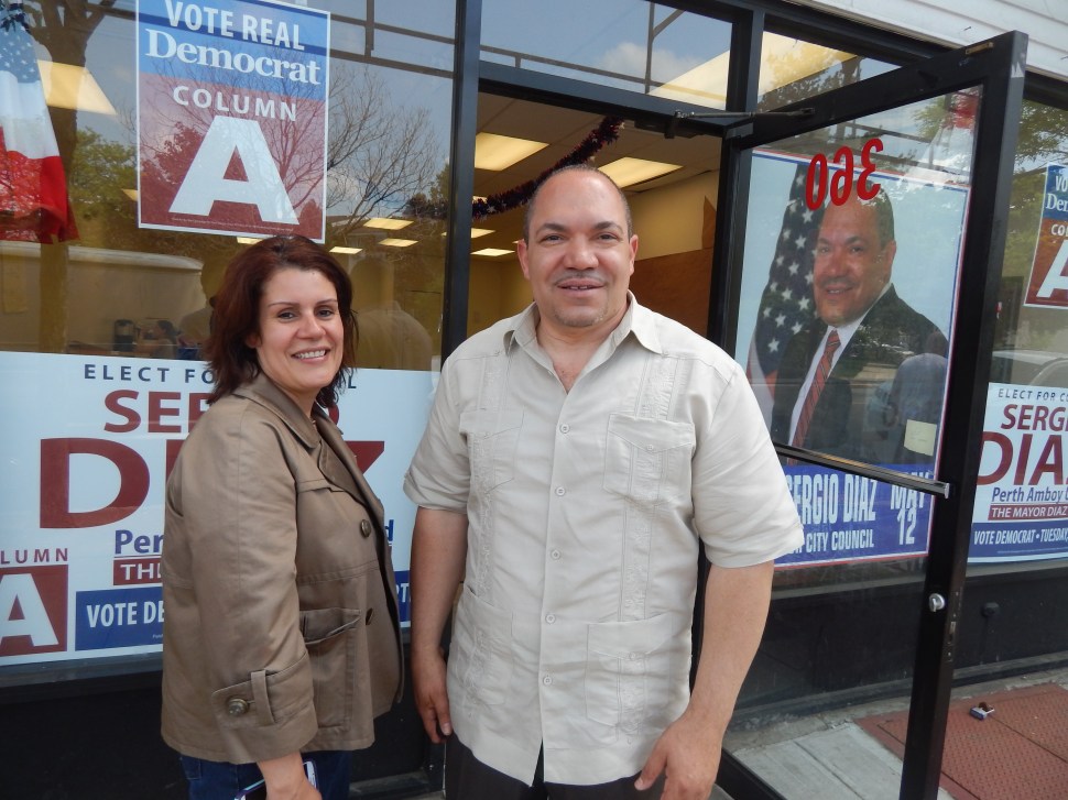 Mayor Wilda Diaz and her ally, Sergio Diaz.