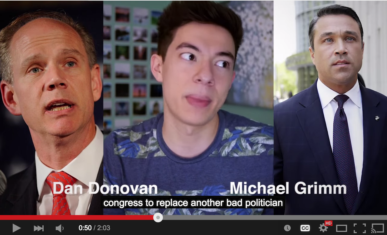 A Youtube ad urges voters to vote against Dan Donovan. (Screengrab: Youtube)