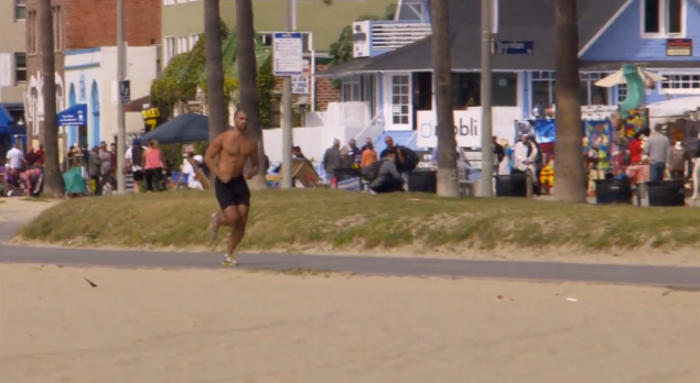 Ian, running to me. (Photo: ABC)