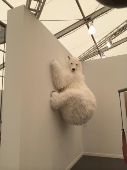 A 2015 work by Paola Pivi at Frieze. 