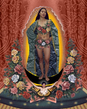 Alma Lopez, Our Lady, (1999). (Photo: Leslie-Lohman Museum of Gay and Lesbian Art)