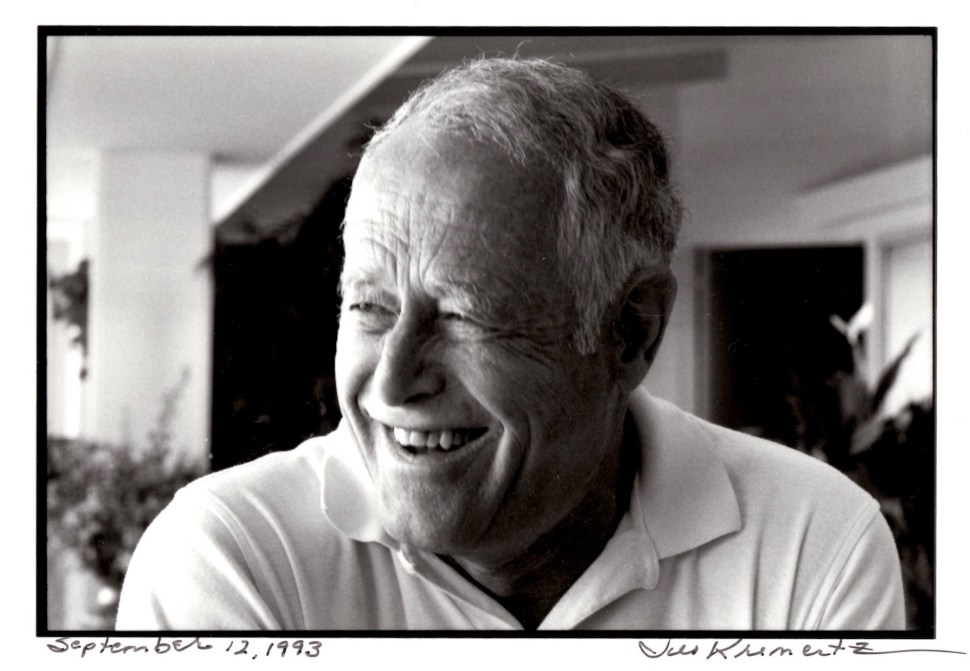 James Salter photographed by Jill Krementz on September 12, 1993, in East Hampton.